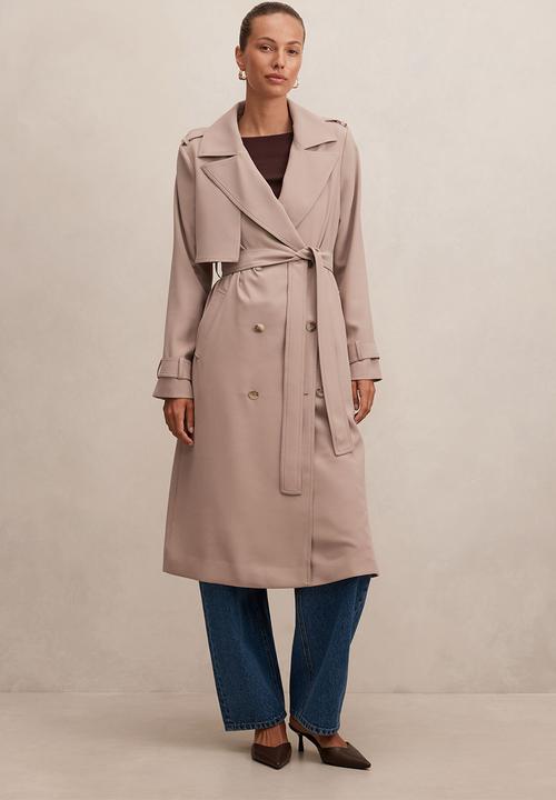 Forever New - Cameron soft trench coat in mocha