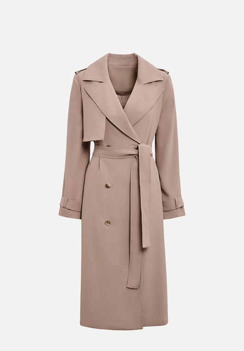 Forever New - Cameron soft trench coat in mocha