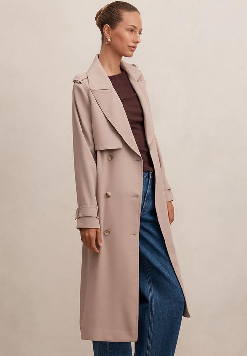 Forever New - Cameron soft trench coat in mocha