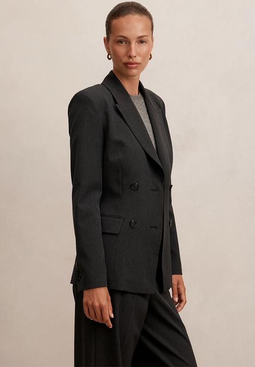 Forever New - Samantha waisted suit blazer in charcoal