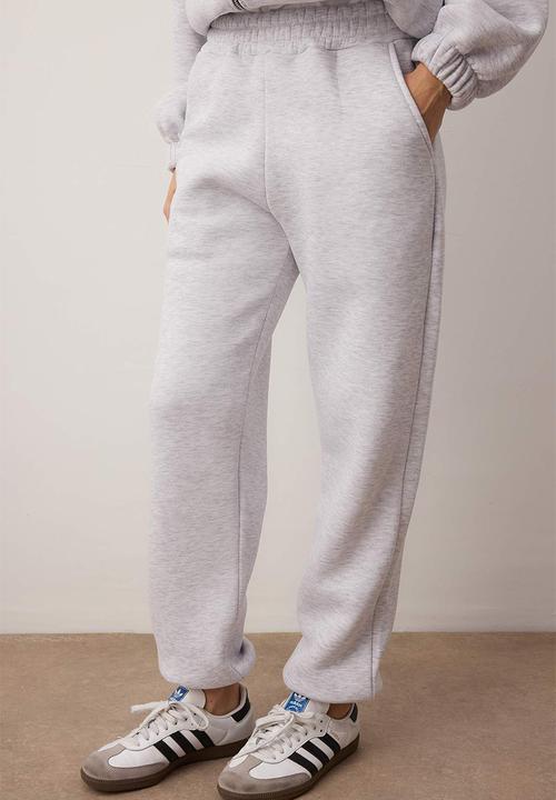 Trendyol - 3-Piece Cotton T-Shirt Sweatpants and Stand-Up Collar Zip-Up Tracksuit Set - Grey