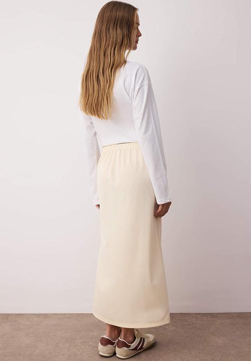 Trendyol - Knitted Lined Skin Skirt - White