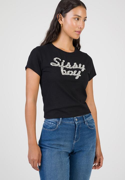 SISSY BOY - Glow On T-Shirt - Black