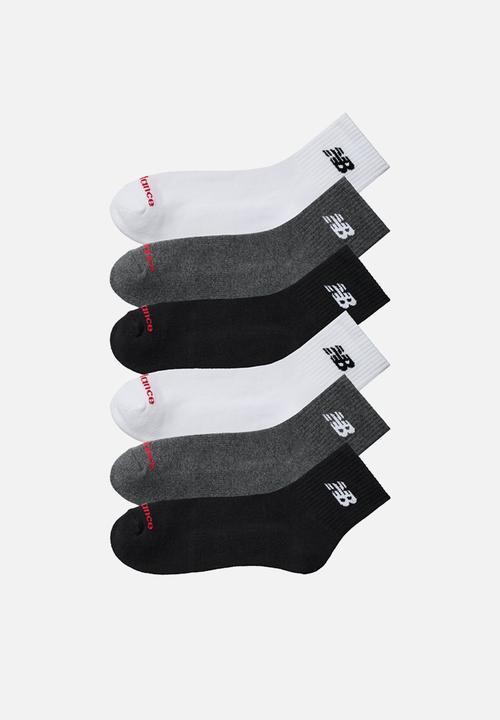 New Balance  - Everyday Ankle Sock 6Pk - White