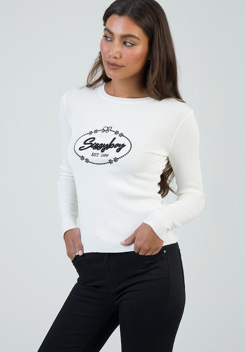 SISSY BOY - Miss Me Knit Top - Off White