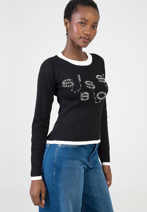 SISSY BOY - City Lights Knit Top - Black/Off White