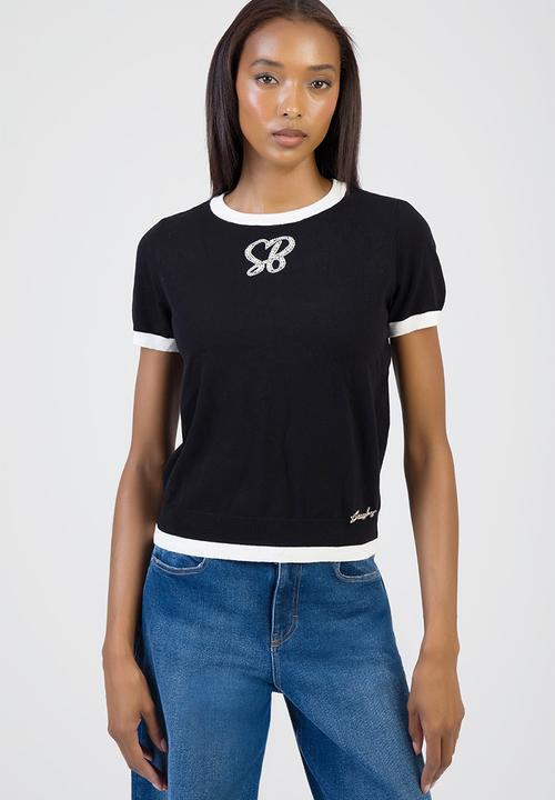 SISSY BOY - New Obsession Knit Top - Black/White