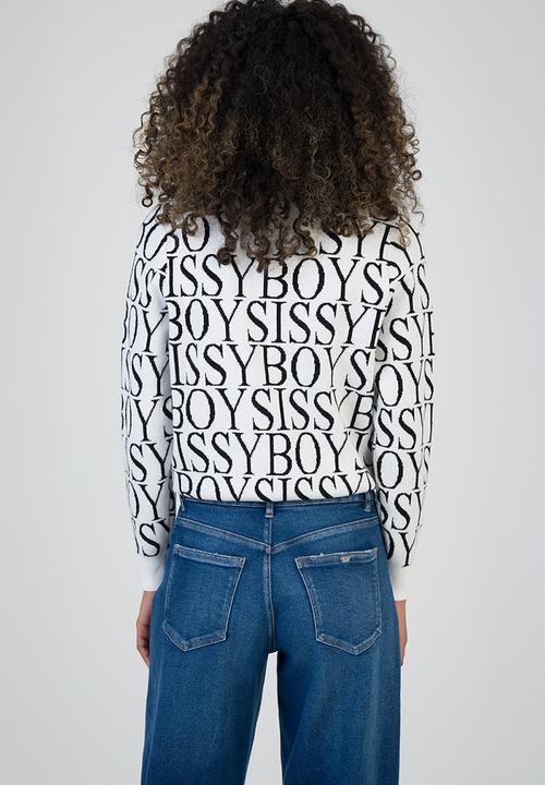 SISSY BOY - Chelsea Knit Sweater - Off White/Black