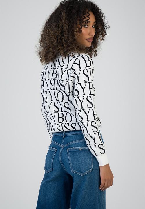 SISSY BOY - Chelsea Knit Sweater - Off White/Black