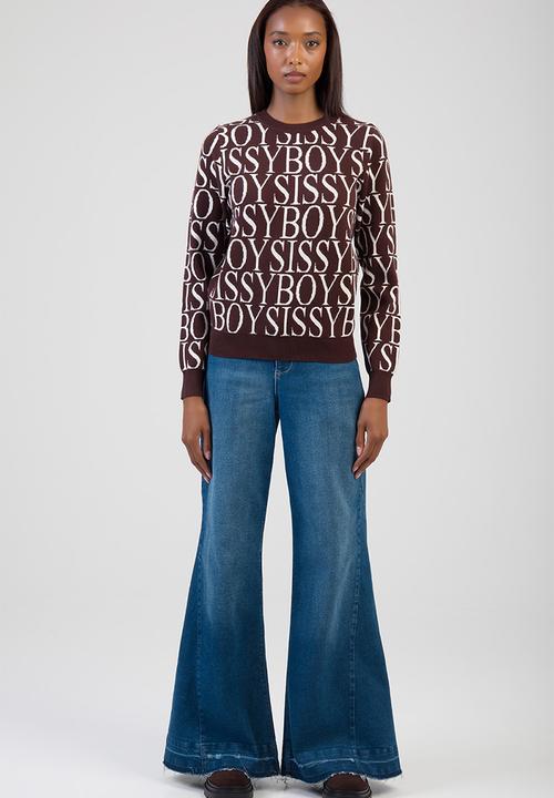 SISSY BOY - Chelsea Knit Sweater - Brown/Cream