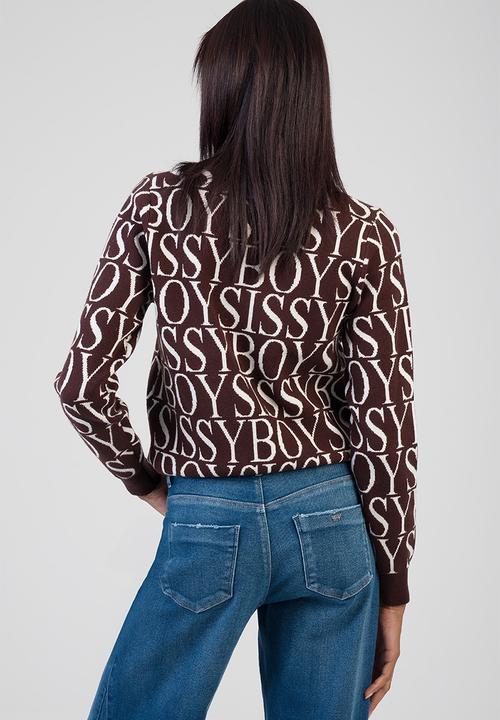 SISSY BOY - Chelsea Knit Sweater - Brown/Cream