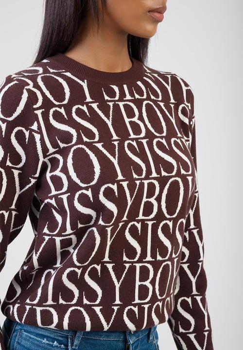 SISSY BOY - Chelsea Knit Sweater - Brown/Cream