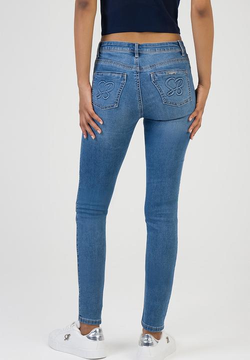 SISSY BOY - Elana Skinny Jeans  - Medium Vintage