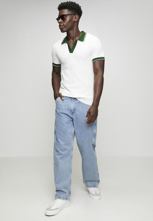 Levi’s® - Varsity flatknit polo - egret