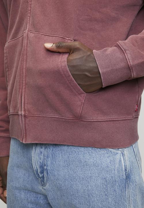 Levi’s® - Hayes boxy full zip - grunge wash roan rouge