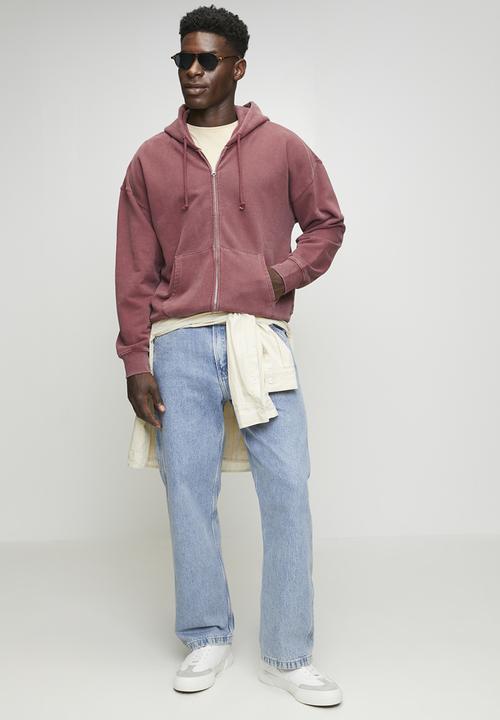 Levi’s® - Hayes boxy full zip - grunge wash roan rouge