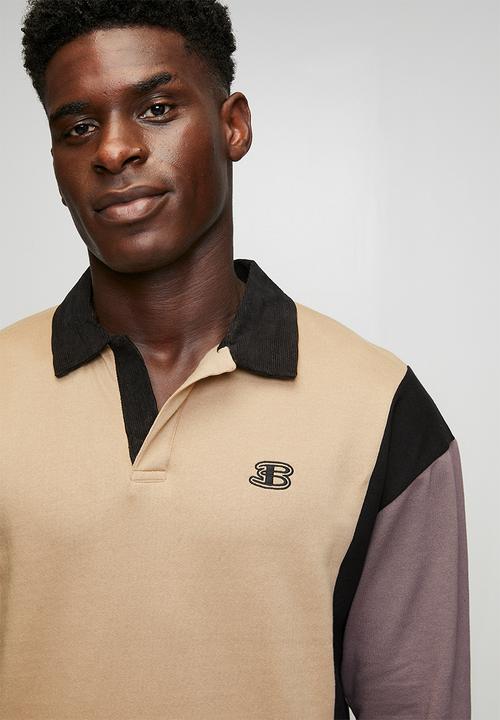 Ben Sherman - Panelled Colour Block B Polo Sweater - Cornstalk