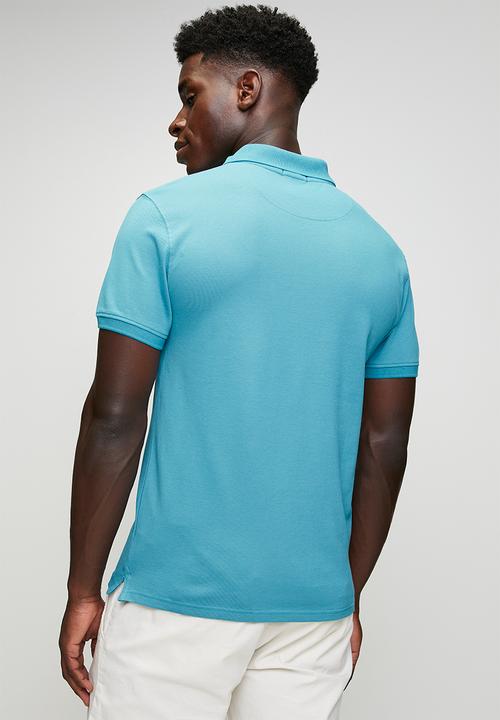 POLO - Carter Essential Pique Short Sleeve Golfer - Turquoise