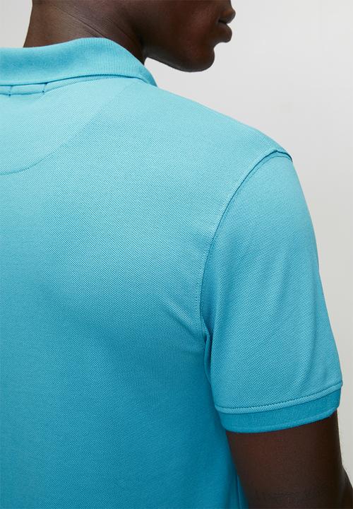 POLO - Carter Essential Pique Short Sleeve Golfer - Turquoise