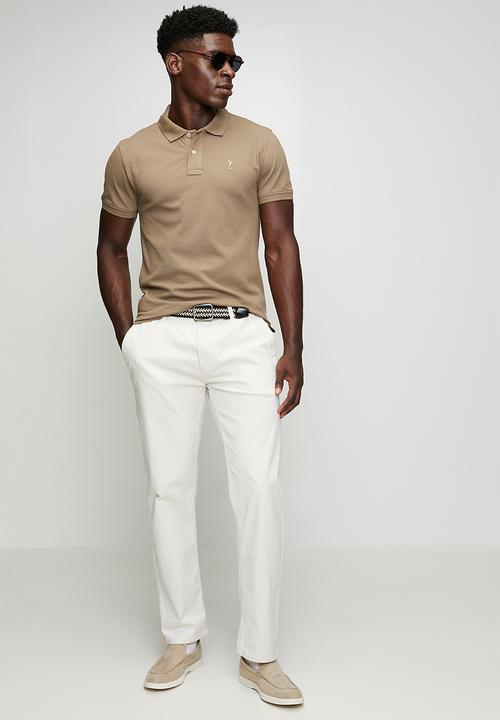 POLO - Carter Essential Pique Short Sleeve Golfer - Taupe