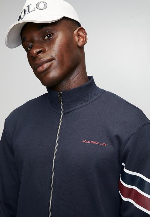 POLO - Bronwin Sport Ls Zip Thru Sweat Top - Navy