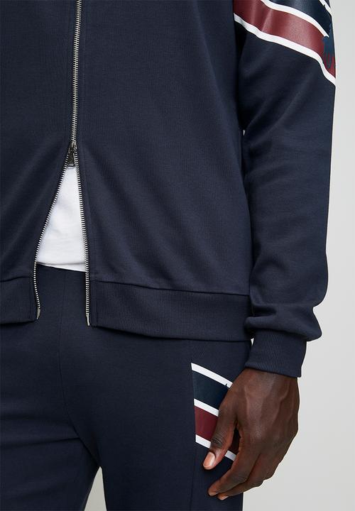 POLO - Bronwin Sport Ls Zip Thru Sweat Top - Navy