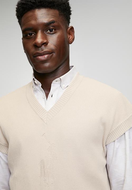 POLO - Riky Pjc Sleeveless Knitwear - Stone