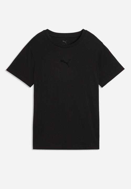 PUMA - Ess Elevated Comfort Logo Tee W - Puma Black