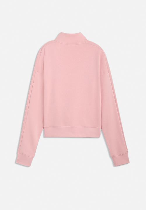 PUMA - Puma Class Relaxed Half-Zip Crew Rosy Ou - Rosy Outlook
