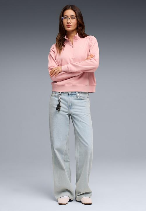 PUMA - Puma Class Relaxed Half-Zip Crew Rosy Ou - Rosy Outlook