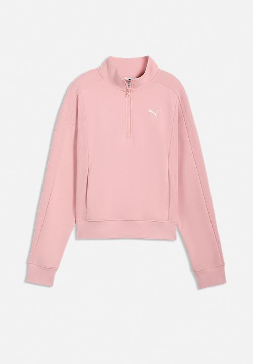PUMA - Puma Class Relaxed Half-Zip Crew Rosy Ou - Rosy Outlook
