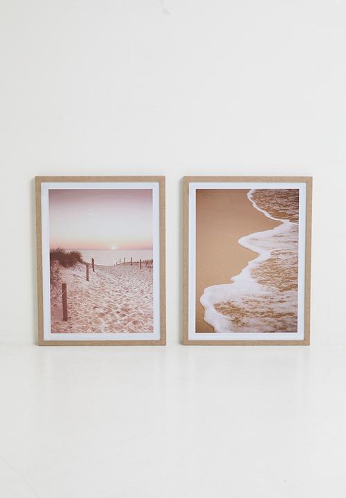 Sixth Floor - Tranquil Flow Set of 2 - Natural Frame