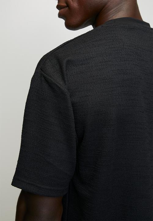 Brave Soul - Oversized Fit T-Shirt  - Jet Black