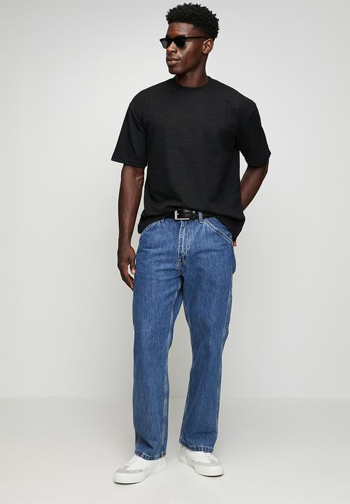 Brave Soul - Oversized Fit T-Shirt  - Jet Black
