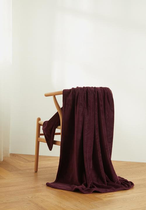 Fleece Throw - Plum