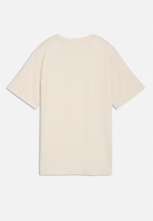 PUMA - Ess Graphic Animal Relaxed Tee W Alpine - Alpine Snow