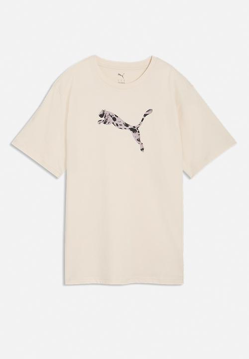 PUMA - Ess Graphic Animal Relaxed Tee W Alpine - Alpine Snow