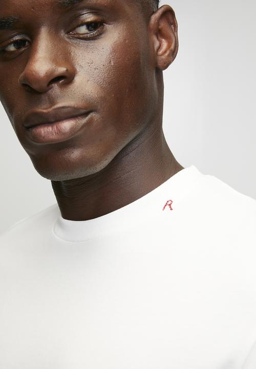 Replay - PIECE DYED HEAVY COTTON JERSEY - Nutral White