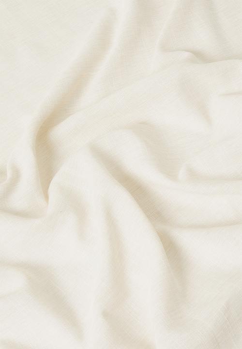 Sixth Floor - Lux Slub Lined Curtain Taped - Ivory