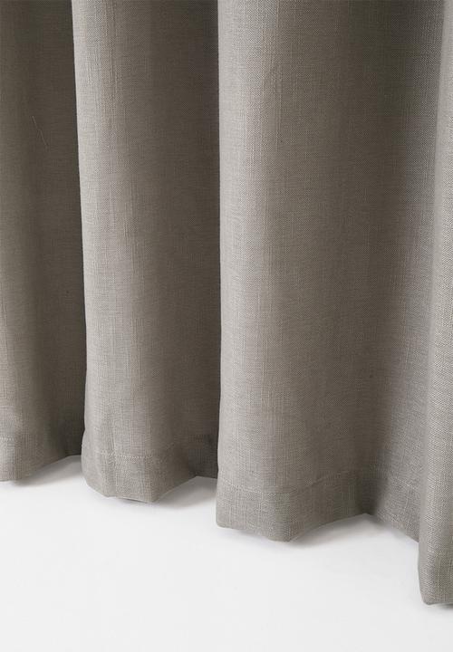 Sixth Floor - Lux Slub Lined Curtain Taped - Natural
