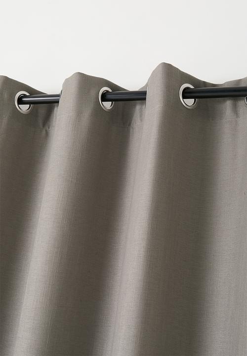 Sixth Floor - Lux Slub Lined Curtain Eyelet - Natural