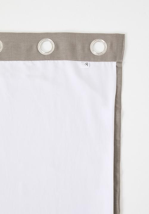 Sixth Floor - Lux Slub Lined Curtain Eyelet - Natural