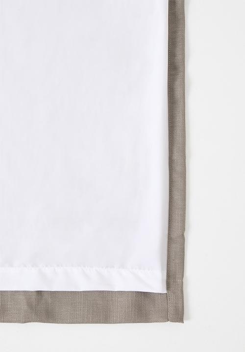 Sixth Floor - Lux Slub Lined Curtain Eyelet - Natural