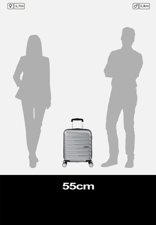 American Tourister - AT FLASHLINE SPINNER UNDERSEATER - SKY SILVER