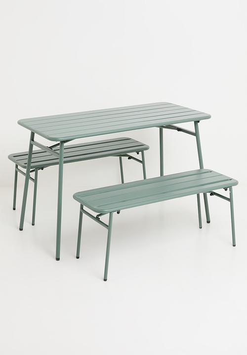 H&S - Stoneleaf Outdoor Set of 3 - Green