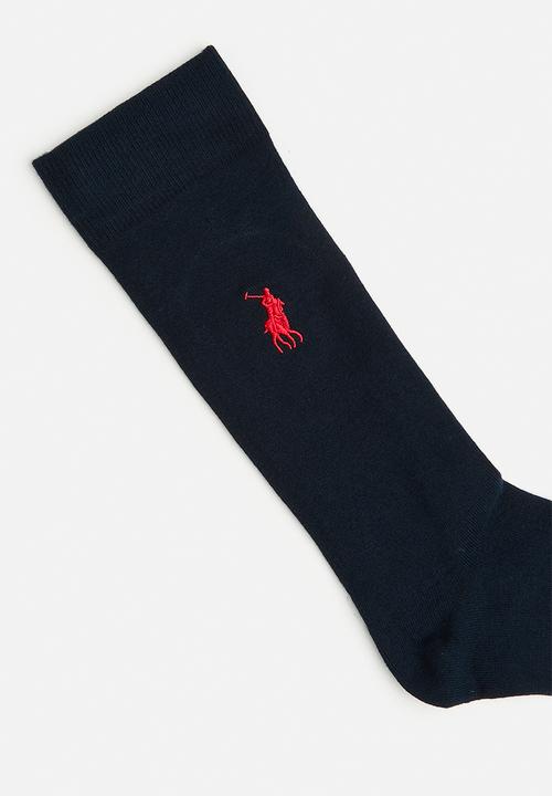 POLO - Polo plain logo sock - Navy