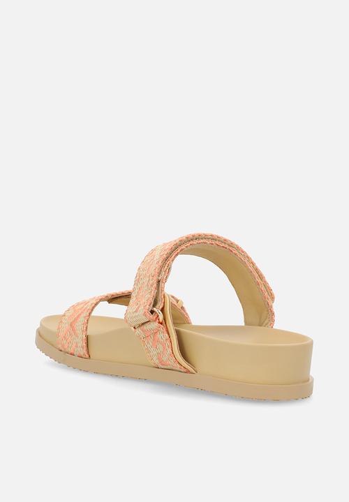 GALXBOY - CULTURE MULE SANDALS -TAUPE/ORANGE
