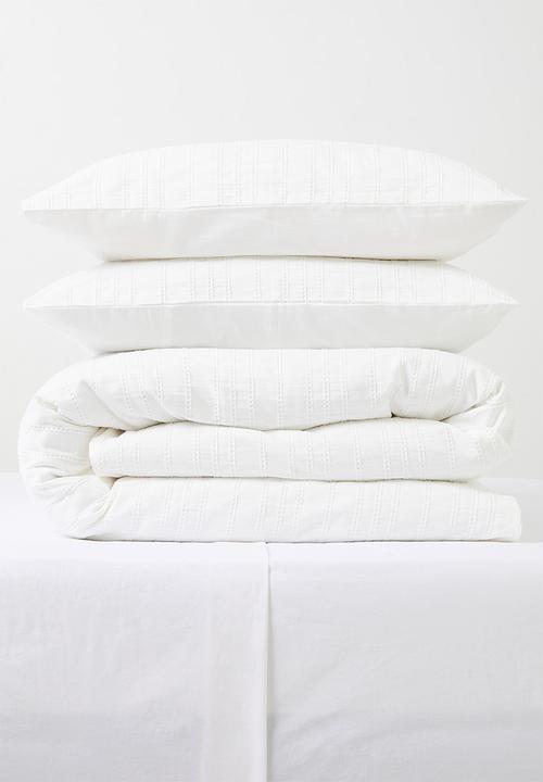 Sixth Floor - Cotton Waffle Duvet Cover Set White