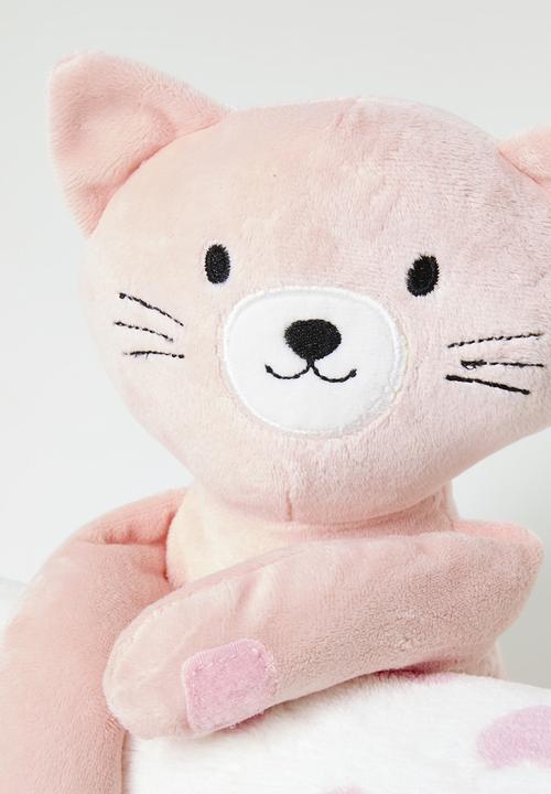 H&S - Kitty Blanket combo - pink