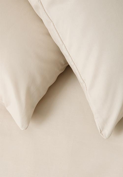 Sixth Floor - 144TC 100% Cotton duvet cover set - stone